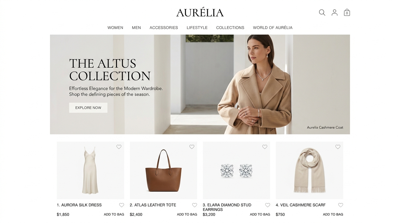 Harbor Luxe Headless E-Commerce Storefront